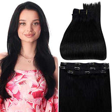 Load image into Gallery viewer, Real Human Hair Extension Clip Ins 120 Grams 7 Pcs Hair Extensions Wig Store
