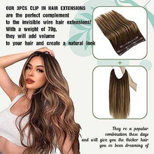 Load image into Gallery viewer, Human Hair Invisible Wire Hair Extensions Wig Store
