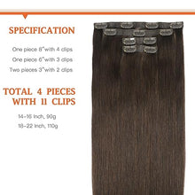 Load image into Gallery viewer, Silky Straight Clip in Remy Hair Extensions for Women
