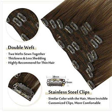 Load image into Gallery viewer, Real Human Hair Extension Clip Ins 120 Grams 7 Pcs Hair Extensions Wig Store
