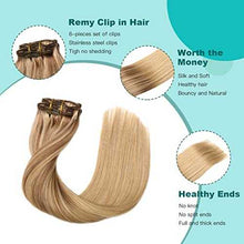 Load image into Gallery viewer, Double Weft Clip in Hair Extensions Human Hair Clip in Hair Extensions Wig Store
