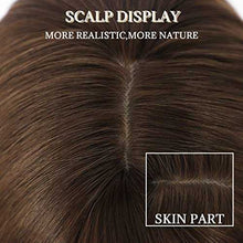 Load image into Gallery viewer, Medium Brown Bob Wig with Bangs Synthetic Wig Wig Store
