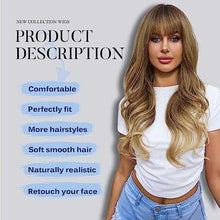 Load image into Gallery viewer, Ombre Dark Blonde Wavy Wig Wig Store
