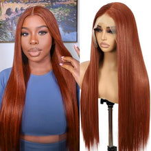 Load image into Gallery viewer, 13x6 Lace Front Wig Straight 26 Inch Highlight Platinum Blonde Synthetic
