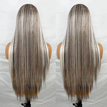 Load image into Gallery viewer, Brown Lace Front Wig with Blonde Highlights Wig Store 
