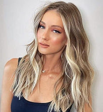 Load image into Gallery viewer, 12 inch Light Brown Loose Curly Lace Front Wig with Middle Part
