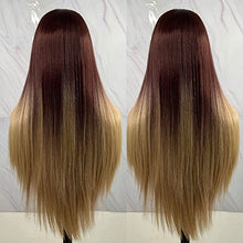 Load image into Gallery viewer, Brown Lace Front Wig with Blonde Highlights Wig Store 
