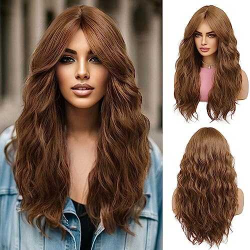 Long Wig Wavy Wig With Center Part Wig Store