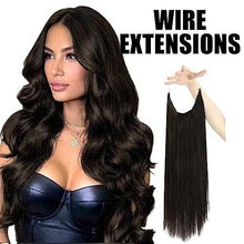 Load image into Gallery viewer, Human Hair Invisible Wire Hair Extensions Wig Store
