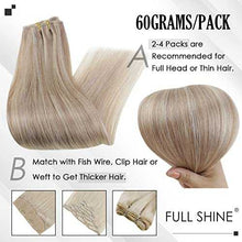 Load image into Gallery viewer, Real Human Hair Extension Clip Ins 120 Grams 7 Pcs Hair Extensions Wig Store
