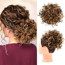 Load image into Gallery viewer, Curly Messy Hair Bun Hair Piece Elastic Drawstring Hair Bun Wig Store
