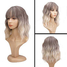 Load image into Gallery viewer, Ash to Blonde Wavy Wig with Bangs Wig Store
