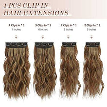 Load image into Gallery viewer, Synthetic Clip in Hair Extensions 4PCS Long Wavy 20 inches clip in hair extensions Wig Store
