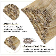 Load image into Gallery viewer, Real Human Hair Extension Clip Ins 120 Grams 7 Pcs Hair Extensions Wig Store
