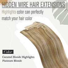 Load image into Gallery viewer, Human Hair Invisible Wire Hair Extensions Wig Store
