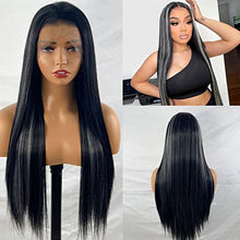 Load image into Gallery viewer, Brown Lace Front Wig with Blonde Highlights Wig Store 
