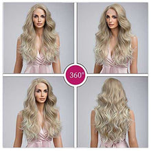 Load image into Gallery viewer, Long Wavy Blonde Wig with Side Part Lace Front Wig Wig Store
