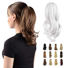 Load image into Gallery viewer, Synthetic Clip in Claw Hair Extension 13&quot; Ponytail Extension Long Curly Ponytail

