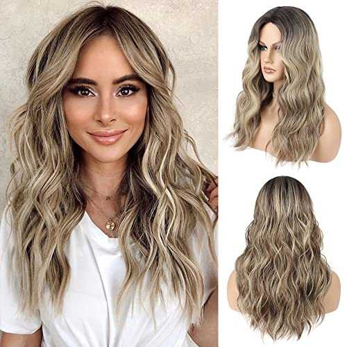 Heat Resistant Mixed Blonde Wig Long Wavy Wig Wig Store