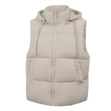 Load image into Gallery viewer, Women&#39;S Puffer Vest With Pockets &amp; Removable Hood
