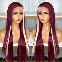 Load image into Gallery viewer, Brown Lace Front Wig with Blonde Highlights Wig Store 
