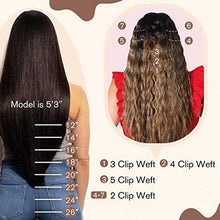 Load image into Gallery viewer, Real Human Hair Extension Clip Ins 120 Grams 7 Pcs Hair Extensions Wig Store
