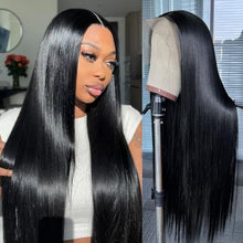 Load image into Gallery viewer, 13x6 Lace Front Wig Straight 26 Inch Highlight Platinum Blonde Synthetic

