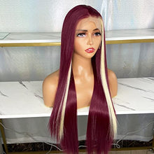 Load image into Gallery viewer, Brown Lace Front Wig with Blonde Highlights Wig Store 
