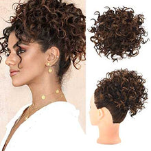 Load image into Gallery viewer, Curly Messy Hair Bun Hair Piece Elastic Drawstring Hair Bun Wig Store
