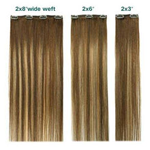 Load image into Gallery viewer, Double Weft Clip in Hair Extensions Human Hair Clip in Hair Extensions Wig Store
