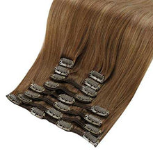 Load image into Gallery viewer, Real Human Hair Extension Clip Ins 120 Grams 7 Pcs Hair Extensions Wig Store
