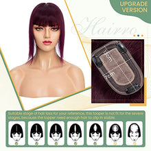 Load image into Gallery viewer, Clip in Hair Topper Human Hair with Silk Base Hairpiece
