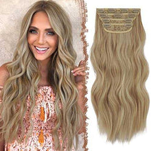 Load image into Gallery viewer, Synthetic Clip in Hair Extensions 4PCS Long Wavy 20 inches clip in hair extensions Wig Store
