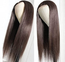 Load image into Gallery viewer, 12 inch Light Brown Loose Curly Lace Front Wig with Middle Part
