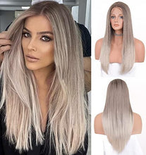 Load image into Gallery viewer, 12 inch Light Brown Loose Curly Lace Front Wig with Middle Part Wig Store
