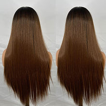 Load image into Gallery viewer, Brown Lace Front Wig with Blonde Highlights Wig Store 
