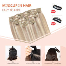 Load image into Gallery viewer, Silky Straight Clip in Remy Hair Extensions for Women
