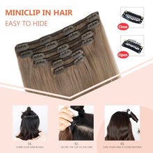 Load image into Gallery viewer, Silky Straight Clip in Remy Hair Extensions for Women
