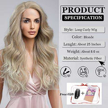 Load image into Gallery viewer, Long Wavy Blonde Wig with Side Part Lace Front Wig Wig Store
