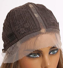 Load image into Gallery viewer, 12 inch Light Brown Loose Curly Lace Front Wig with Middle Part Wig Store
