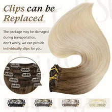 Load image into Gallery viewer, Real Human Hair Extension Clip Ins 120 Grams 7 Pcs Hair Extensions Wig Store
