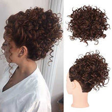 Load image into Gallery viewer, Curly Messy Hair Bun Hair Piece Elastic Drawstring Hair Bun Wig Store
