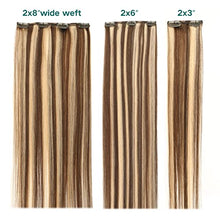 Load image into Gallery viewer, Double Weft Clip in Hair Extensions Human Hair
