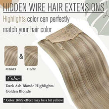 Load image into Gallery viewer, Human Hair Invisible Wire Hair Extensions Wig Store
