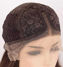 Load image into Gallery viewer, 12 inch Light Brown Loose Curly Lace Front Wig with Middle Part

