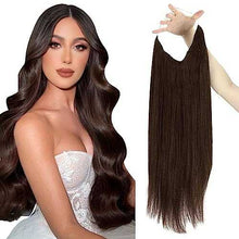 Load image into Gallery viewer, Human Hair Invisible Wire Hair Extensions Wig Store
