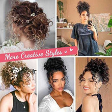 Load image into Gallery viewer, Curly Messy Hair Bun Hair Piece Elastic Drawstring Hair Bun Wig Store
