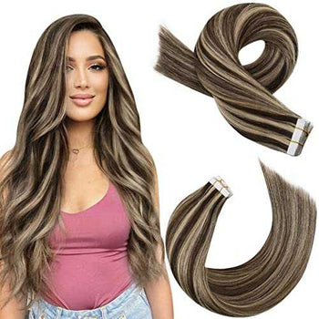 Tape in Hair Extensions 22 Inch Remy Tape in Extensions 20 Pieces 50 G Wig Store