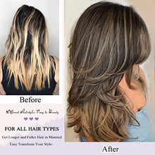 Load image into Gallery viewer, Layered Synthetic Wig with Curtain Bangs
