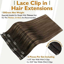 Load image into Gallery viewer, Real Human Hair Extension Clip Ins 120 Grams 7 Pcs Hair Extensions Wig Store
